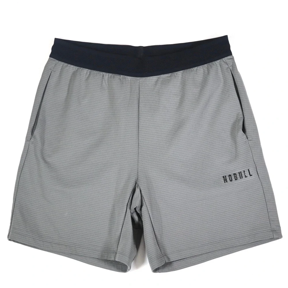 NOBULL Mesh Training Shorts Mens Medium Grey 7